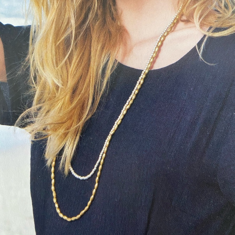 Noonday Collection Layered Artillery Necklace set of 2